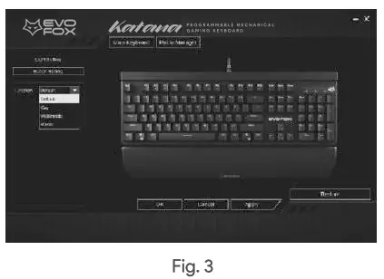 EVOFOX Katana Programmable Mechanical Gaming Keyboard - Fig16
