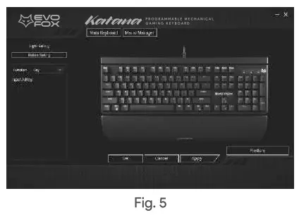 EVOFOX Katana Programmable Mechanical Gaming Keyboard - Fig18