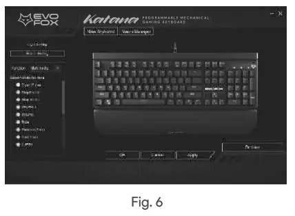 EVOFOX Katana Programmable Mechanical Gaming Keyboard - Fig19