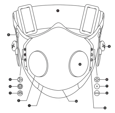 XUPERMASK XMSK01 Bluetooth Headphones with Active Noise Cancelling-fig3