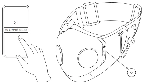 XUPERMASK XMSK01 Bluetooth Headphones with Active Noise Cancelling-fig9