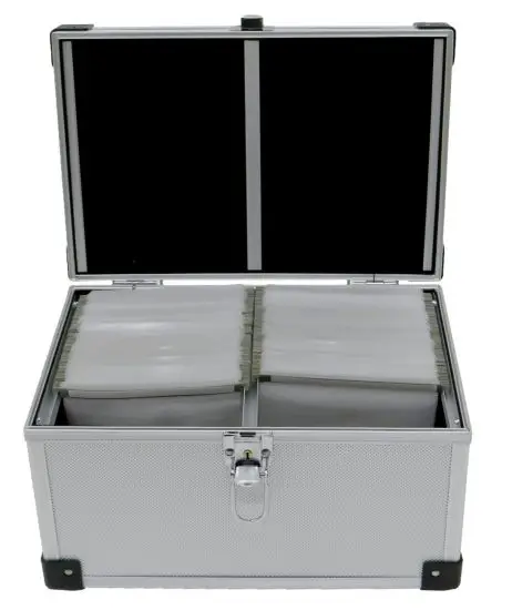 OYPLa 300 Disc Aluminium CD DVD Game Storage Flight Case DJ Carry Box