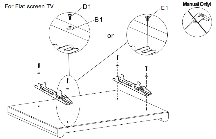 Step 3 Install TV bracket