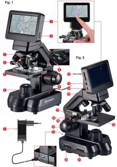 BRESSER 5201020 LCD Microscope Touch - figure 1