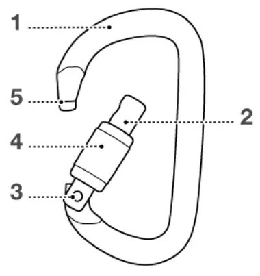PETZL VULCAN High Strength Steel Carabiner