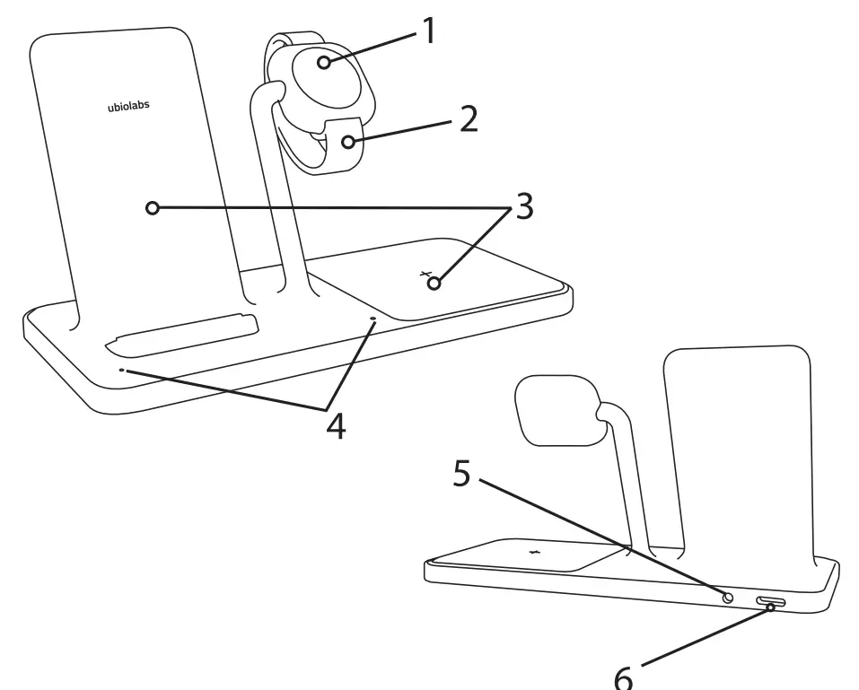ubiolabs WCB263 3 In1 Wireless Charging Stand - fig