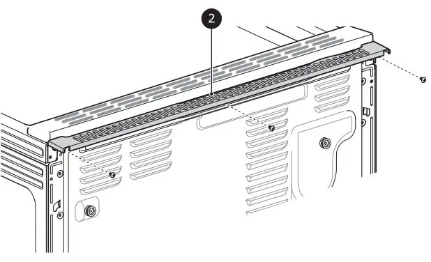 LG Gas Range Owner’s Manual - Attach the rear top plate and filler assembly