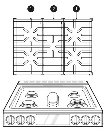 LG Gas Range Owner’s Manual - Burner Grates