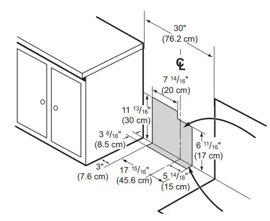 LG Gas Range Owner’s Manual - Gas Pipe and Electrical Outlet Locations