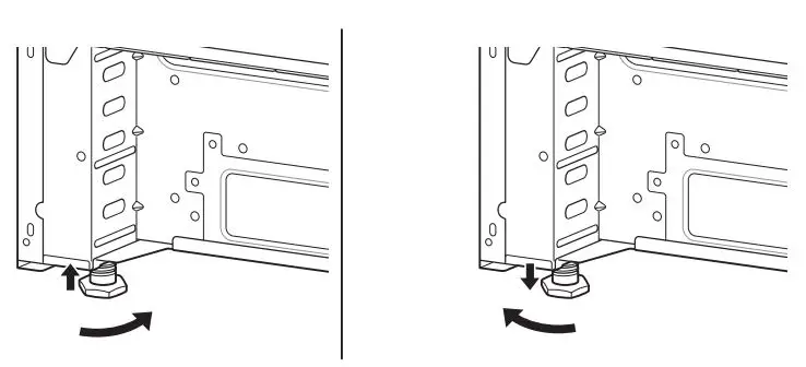 LG Gas Range Owner’s Manual - Leveling the Range