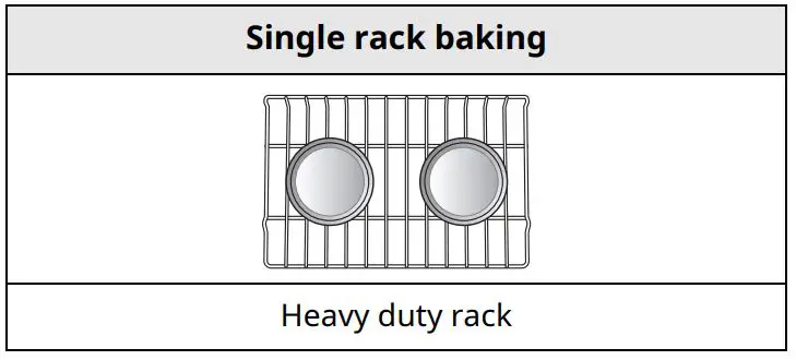 LG Gas Range Owner’s Manual - Single rack baking