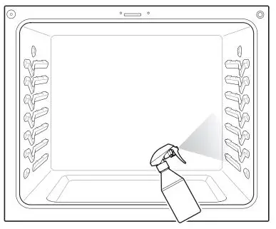 LG Gas Range Owner’s Manual - Spray water corners ot the oven