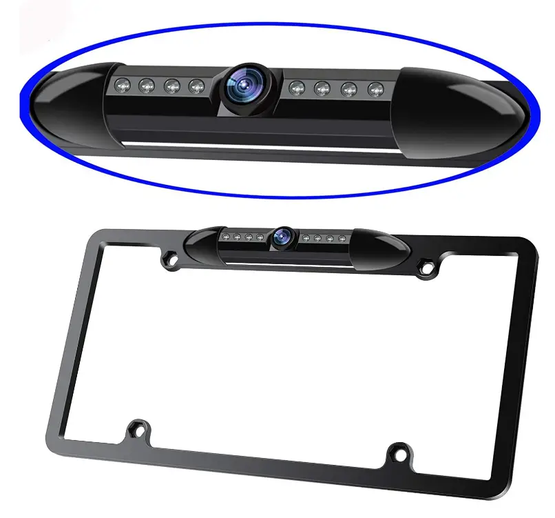 License-Plate-Frame-Backup-Camera-Night-Vision-Car-Rear-View-Camera-image
