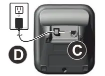 geemarc AMPLIDECT 295 Cordless Big Button Answerphone - Connection
