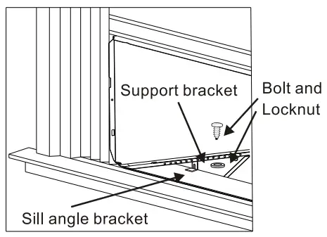 ARCTIC WIND 2AWH18000A Window Air Conditioner Owner's Manual - Assemble the two Support Bracket