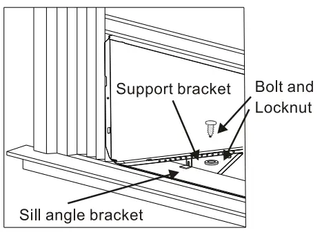 ARCTIC WIND 2AWH18000A Window Air Conditioner Owner's Manual - Install the support brackets
