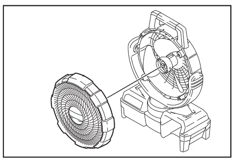 makita CF001G 40V Cordless Fan - fig 10