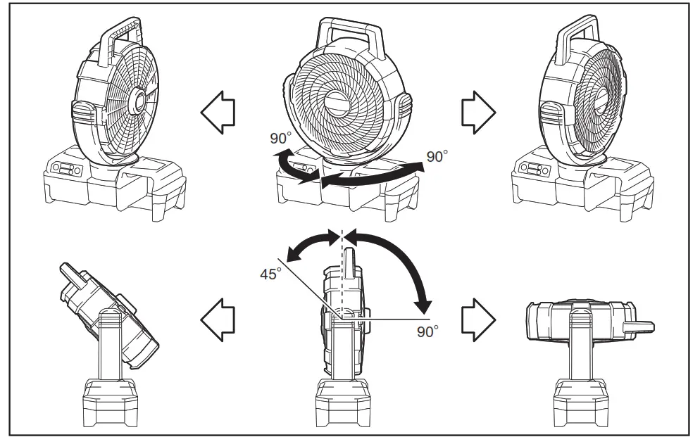 makita CF001G 40V Cordless Fan - fig 13