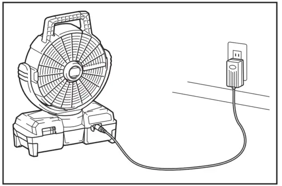 makita CF001G 40V Cordless Fan - poer2