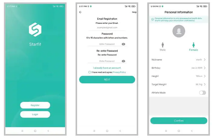 RUNSTAR FG2001ULB Smart Full Body Composition Scale fig 6