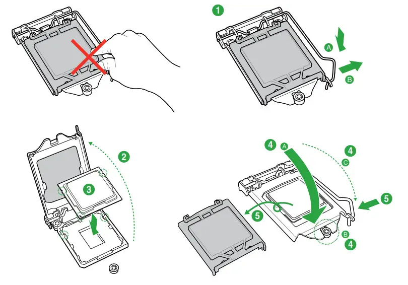 ASUS Motherboard Gaming -Installing the CPU