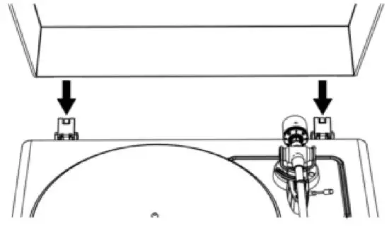 Lenco LS 440GY Turntable with 4 speakers built-in and Bluetooth reception - Fig 2