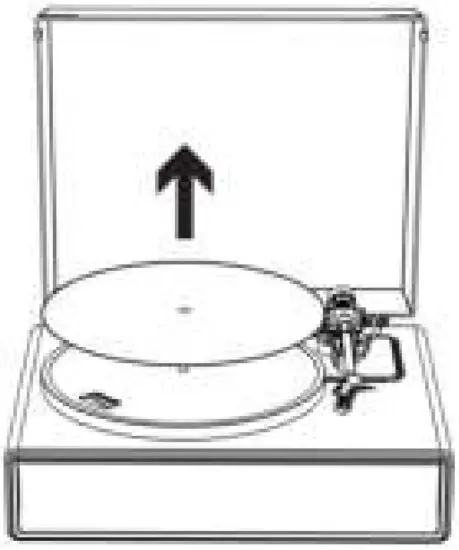 Lenco LS 440GY Turntable with 4 speakers built-in and Bluetooth reception - Fig 23