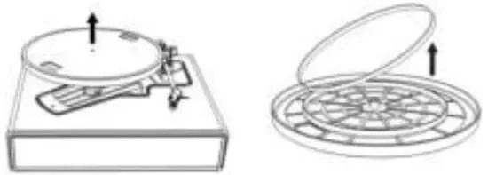 Lenco LS 440GY Turntable with 4 speakers built-in and Bluetooth reception - Fig 26