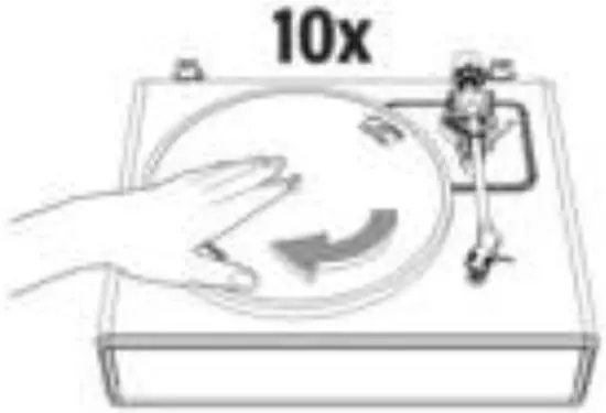 Lenco LS 440GY Turntable with 4 speakers built-in and Bluetooth reception - Fig 30