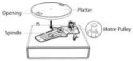 Lenco LS 440GY Turntable with 4 speakers built-in and Bluetooth reception - Fig 4