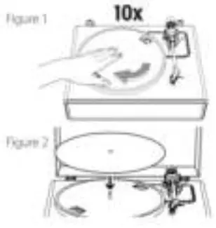 Lenco LS 440GY Turntable with 4 speakers built-in and Bluetooth reception - Fig 7