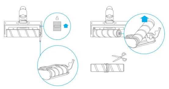 Dreame VVN3 EU R02 Cordless Vacuum Cleaner - Cleaning the Soft Roller Nozzle