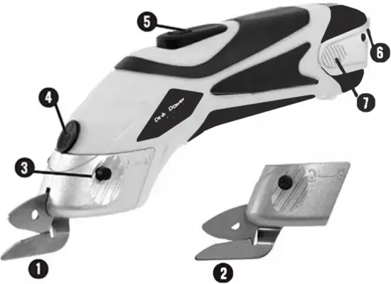 Pink Power HG2043 3.6-Volt Lithium-Ion Cordless Electric Scissors A