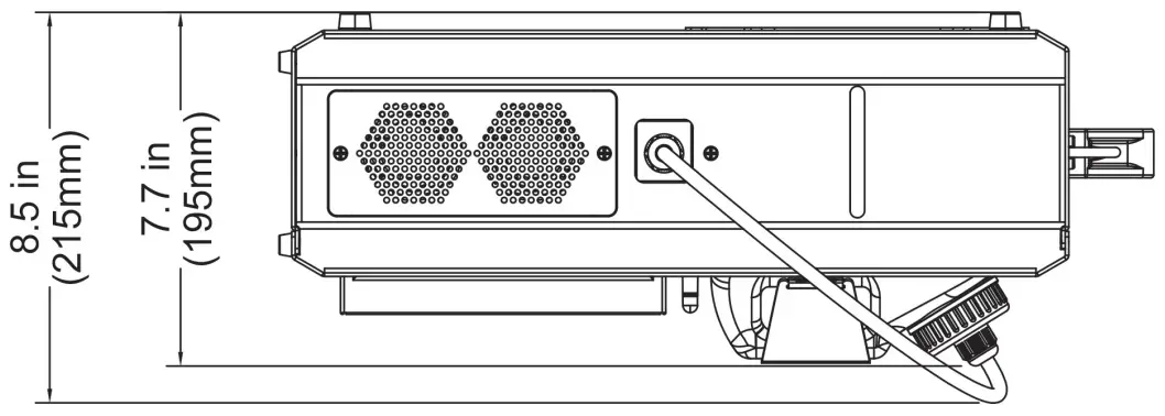 Magmatic RSJ150 JAVELIN High Velocity CO2 Simulator Fog Machine with 34 2W RGBA LED - FIG 15