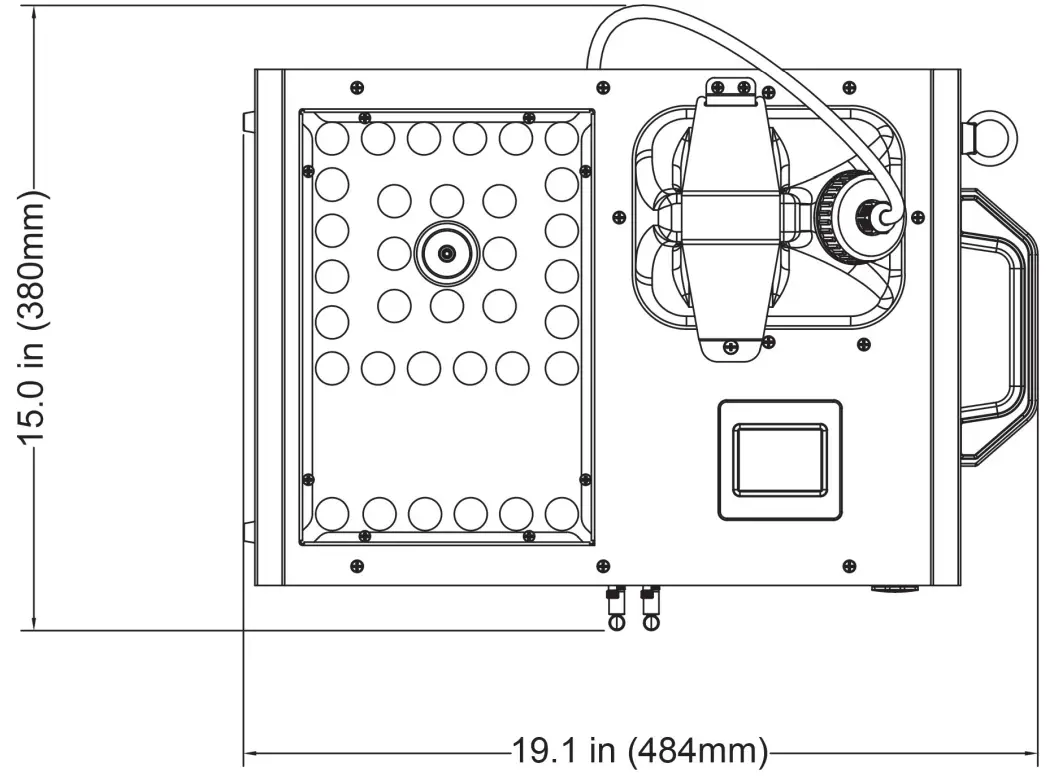 Magmatic RSJ150 JAVELIN High Velocity CO2 Simulator Fog Machine with 34 2W RGBA LED - FIG 16
