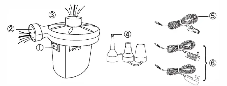 AstroAI-Electric-Air-Pump-Air-Mattress-Portable-Pump-fig-1