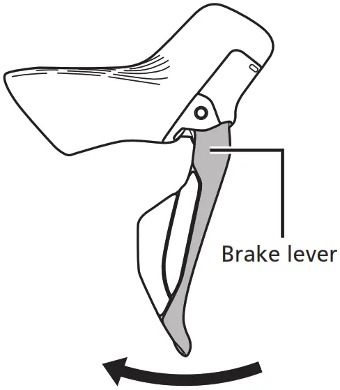 SHIMANO Di2 Dual Control Lever - Operating the brakes