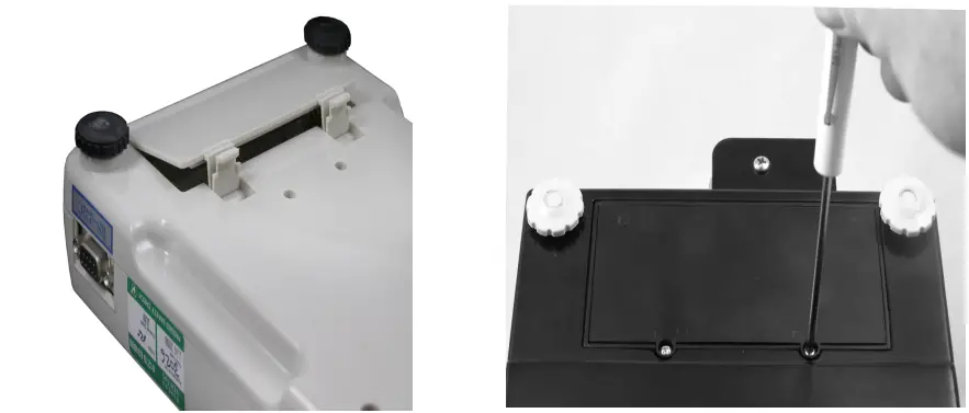Brecknell MBS Series Electronic Balance 1. Remove the two screws