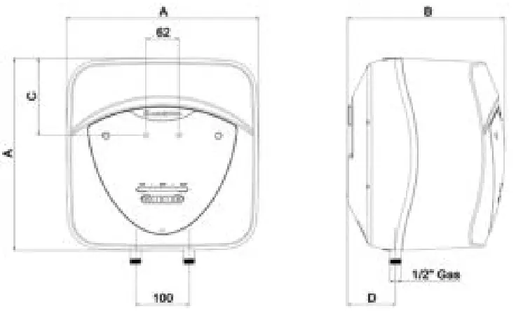 ARISTON ANDRIS LUX ECO 10U Electric Water Heater - Fig 1