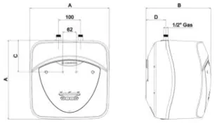 ARISTON ANDRIS LUX ECO 10U Electric Water Heater - Fig 2