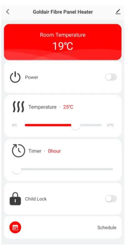 Goldair GECO270 Fibre Panel Heater with WiFi fig 13