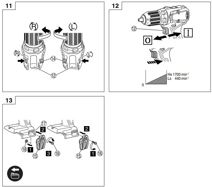 HiKOKI DS18DD Cordless Drill Instructions - Fig 5