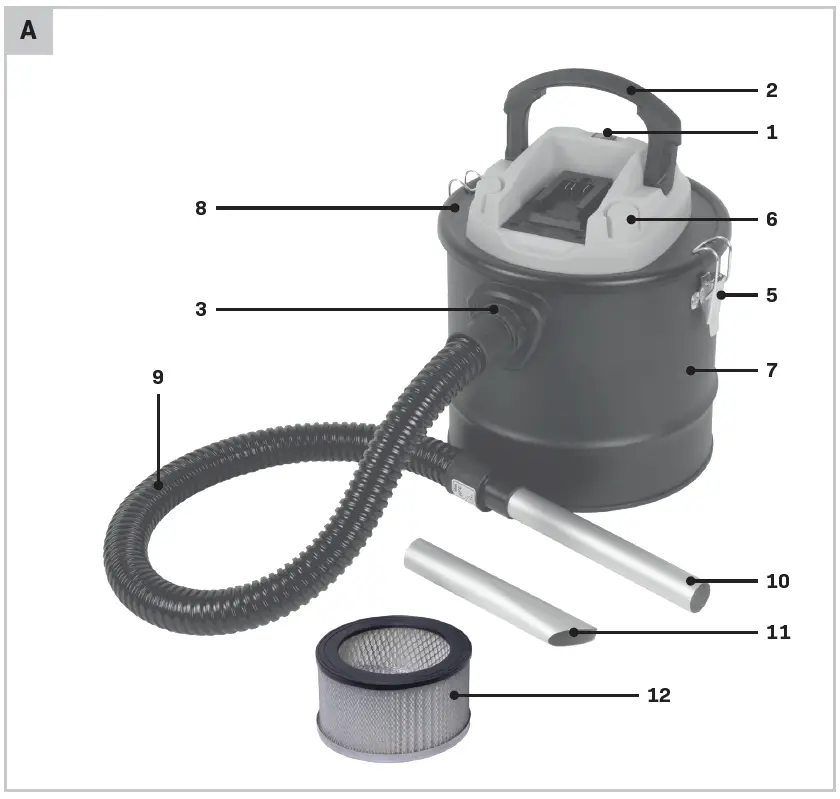 VONROC-VC507DC-20V-Ash-Vacuum-Cleaner-fig-1
