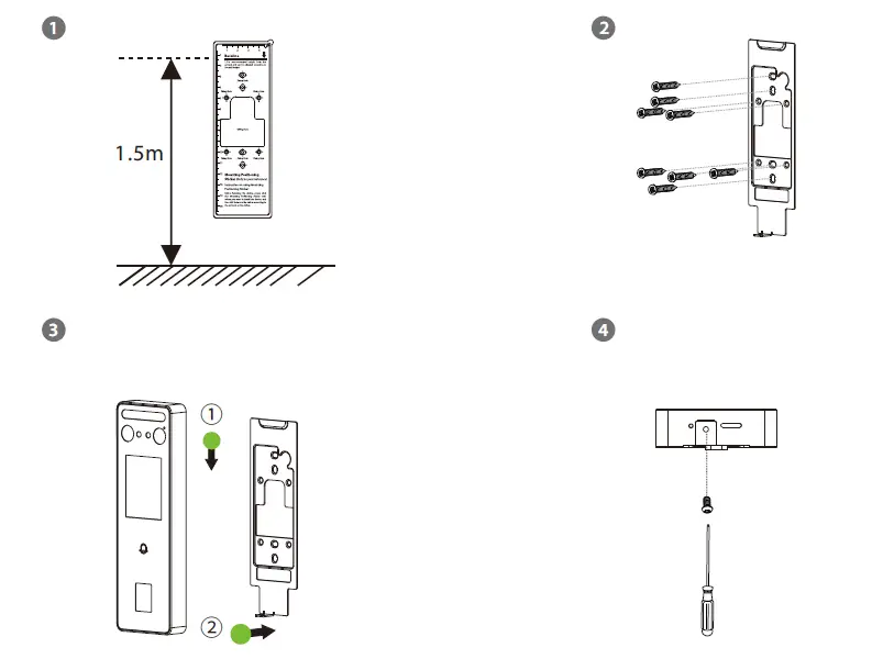 ZKTeco SpeedFace-V3L Series Device FIG 2