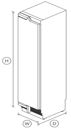 FISHER PAYKEL RS1884FLJ1 Integrated Column Freezer - FIG