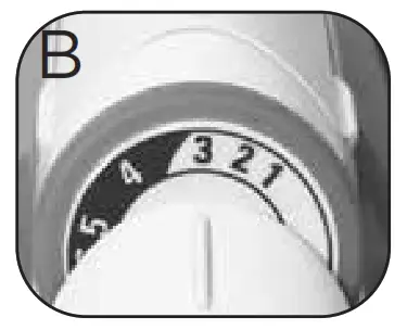 BLACK DECKER IR1000 Light N Easy Compact Steam Iron - control1