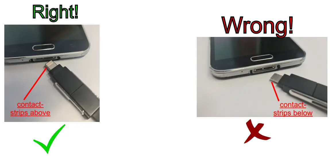 soundmaster AD6SW Connection to older Android device to Micro USB - fig 5