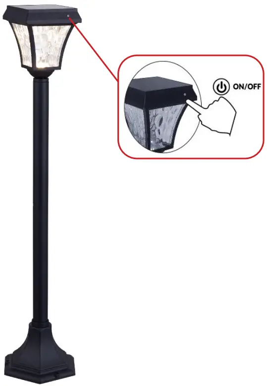 V TAC VT 984 Solar LED Lawn Light