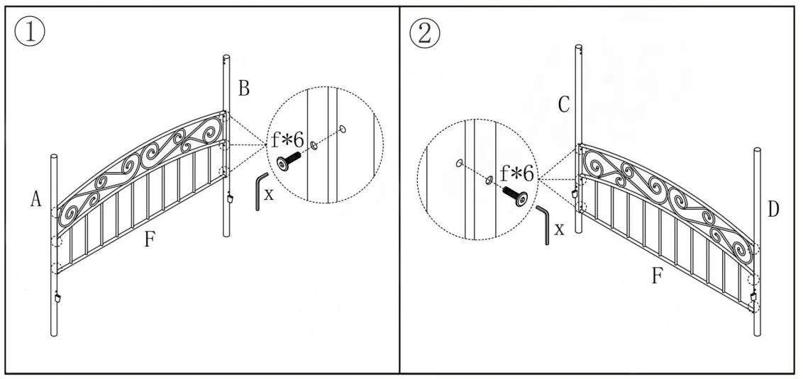 HOMEDEPOT-715G-53.94-Inch-W-European-Style-White-Metal-Frame-fig2