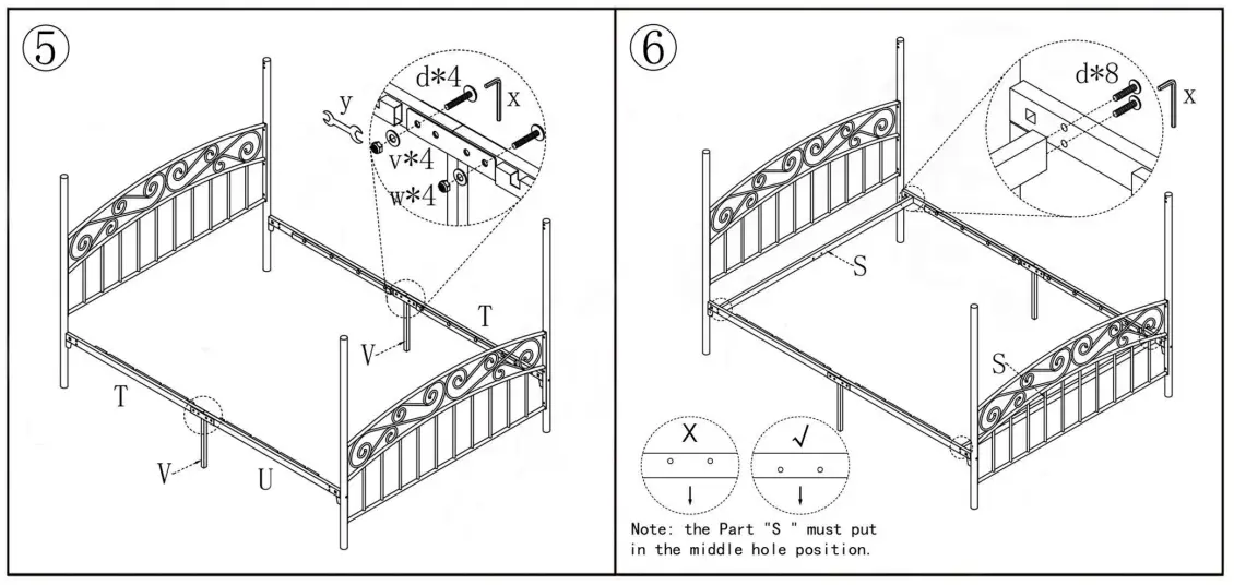 HOMEDEPOT-715G-53.94-Inch-W-European-Style-White-Metal-Frame-fig4